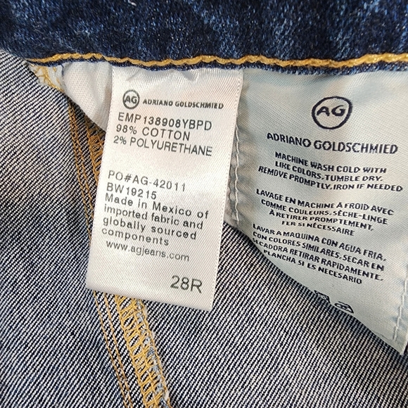 AG Adriano Goldschmied Super Skinny The Legging Ankle Distressed Denim Jean 28 R - Picture 4 of 13